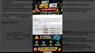 Thumbnail: Daily UPSC MCQ #IAS #upsc #PYQ