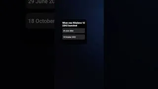 Thumbnail: When was Windows 10 22H2 launched? #shorts #windows10