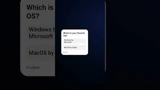 Thumbnail: Which is your favorite OS? #operatingsystem #Windows #MacOS