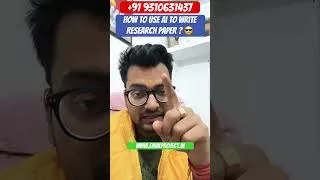Thumbnail: How to use AI to write research paper | how to write research paper using AI writer ✍️