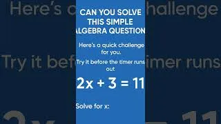 Thumbnail: Basic Algebra Question for you.