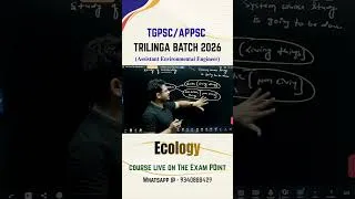 Thumbnail: TGPSC/APPSC AEE Trilinga Batch 2026 | ECOLOGY | Complete Revision On The Exam Point #appsc #tgpsc
