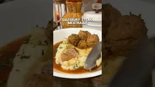 Thumbnail: DUMP and GO, Salisbury Steak Meatballs! — FULL RECIPE in the pinned comment!