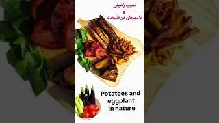 Thumbnail: سیب زمینی وبادمجان آتیشی🤤#potato #سیب_زمینی #گوجه #طبیعت#food #eggplant