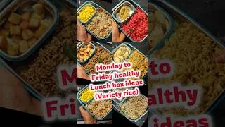 Thumbnail: variety rice lunchbox for school and college students | monday to Friday lunchbox ideas #shorts