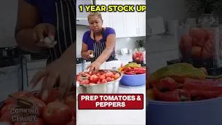 Thumbnail: Stock Up My Tomatoes & Peppers #shorts #foodpreservation #africansabroad