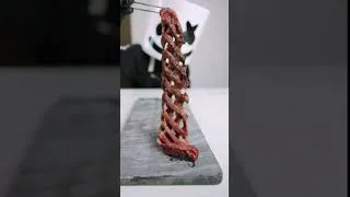 Thumbnail: Wagyu Steak Accordion with Chimichurri Sauce and Potato Lattice #wagyu #steak #dinner