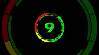 Thumbnail: 10 Second Countdown Timer (10→0) | Vibrant Colorful Numbers | TikTok & YouTube Shorts #timer #fyp