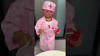 Thumbnail: Little Doctor to the Rescue! 🚑 Helping Cute Baby Doll！#PretendPlay  #KidsVideo  #Shorts