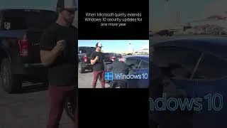 Thumbnail: Windows 10 Users WON 🥹Microsoft Adds 1 More Year of Security Updates! #shorts