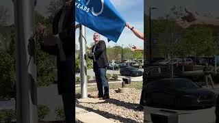 Thumbnail: Proudly raising a flag at our Charlotte headquarters to celebrate 175 years of Corning innovation!