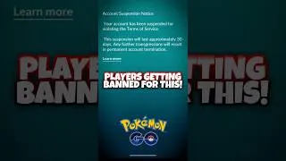 Thumbnail: Players Are Getting BANNED in Pokémon GO For This!!  #pokemongo #pokemon