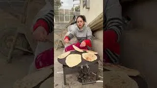 Thumbnail: Real Village Saj Bread 🍞 #shorts #villagecooking #sajbread #homemadebread