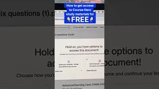 Thumbnail: Unlocking Knowledge for Free! 📚 Did you know you can get Course Hero unlocks without paying?