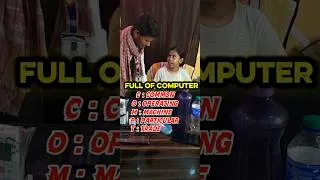 Thumbnail: Preshan Samashya Ram 🤣 | Full Form of Computer, CPU & Father of Computer | Computer GK #shorts