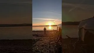 Thumbnail: Car Camp and Sunset  #campfire #sunset #beach
