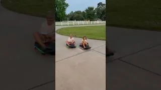 Thumbnail: We’re just spinning through summer!  #crazycarts #crazykids #cowboykaden #cowgirladdison #nobaddays