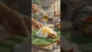 Thumbnail: POV: Indian Grandma Makes Spicy Gongura Pachadi and Hot Rice 🤤 | Ghibli-Style ASMR #shorts