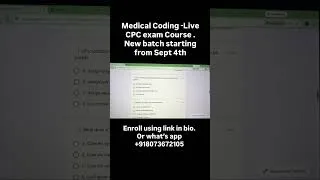 Thumbnail: Medical coding interview QA #icd10cm #cpc #cpcexam #icd10 #medicalcoding
