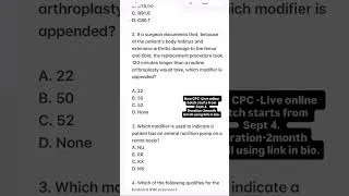 Thumbnail: CPC exam Quiz QA #cpc #cpcexam #cpcexamprep #medicalcoding #medicalcoders #cpt #icd10cm