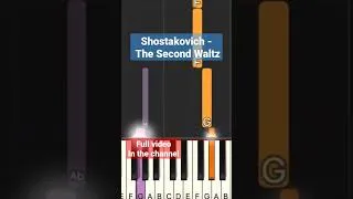 Thumbnail: Dmitri Shostakovich - Waltz No. 2 | The Second Waltz | Easy Piano Tutorial #pianotutorial #shorts
