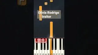 Thumbnail: Olivia Rodrigo - traitor | Easy  Tutorial #shorts #pianotutorial