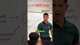 Thumbnail: Ronaldo Says “I’m the GOAT”… Then a Student Replies! 😂
