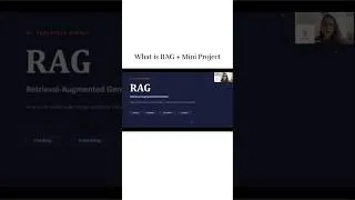 Thumbnail: Learn RAG under 1 minute #shorts #youtubeshorts #ai