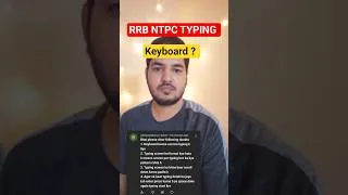 Thumbnail: RRB NTPC TYPING 2026 COMMON DOUBT | NTPC TYPING KEYBOARD | SPACE OR ENTER ?#rrbntpc