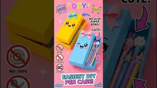 Thumbnail: Kawaii pencil box| How to make DIY paper pencil |Origami pencil box|No glue paper craft🎀Cute craft