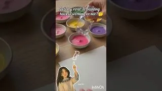 Thumbnail: Bottle+ Colour= Flower painting 💐✨|| Viral Ai painting hack # #diy #trending #ytshorts #viral