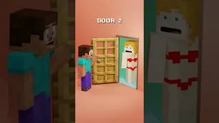 Thumbnail: Steve Shouldn't Open This Door 🚪🔥 Satisfying Minecraft Animation