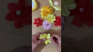 Thumbnail: Easy Ribbon Flowers #shorts