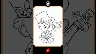 Thumbnail: Baby New Year Cartoon Drawing Preview