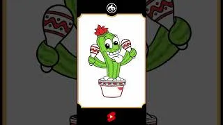 Thumbnail: Cactus Cartoon Drawing Preview