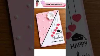 Thumbnail: Beautiful Teacher’s Day Card Making 💗 | Easy Handmade Card Idea | DIY Paper Craft