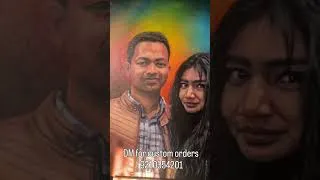 Thumbnail: DM for custom orders  9310354201ForForcustomise portrait/Drawing/landscape/canvas painting order now