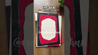 Thumbnail: Red beige project sheets decoration idea # #viral # #projectworkdesigns #borderdesign #ytshorts