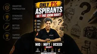 Thumbnail: Most Repeated English Idioms for NID & UCEED 2027 ✍️ | Only 5% Design Aspirants Answer This!