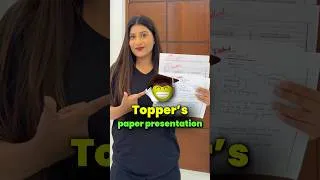Thumbnail: Paper Presentation Hacks for Half Yearly 🔥Only Toppers know this🤯 #shorts #exam #study