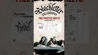 Thumbnail: Blackletter Calligraphy Goes Digital #shorts #calligraphyart #blackletter #digitize
