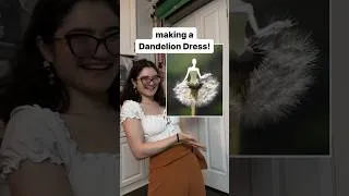 Thumbnail: I made a Dandelion Dress! (to finally live out my garden fairy dreams 😌✨)
