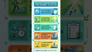 Thumbnail: 5 Steps to Unleash Your Full Potential 🔥 | Daily Motivation #motivation #highergoals