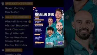 Thumbnail: New Zealand have announced their squad for the 2026 T20 World Cup. 🇳🇿 #NZ #cricket  #T20WorldCup