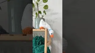 Thumbnail: I made the viral shelf goose and this is how it turned out! 🤭🪿 #crochet #shorts