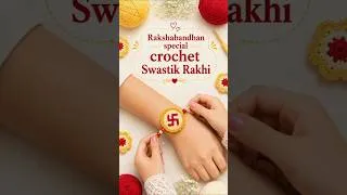 Thumbnail: Crochet Swastik Rakhi Tutorial | Rakshabandhan Special Crochet Rakhi | Crochet Craft by Bhumi
