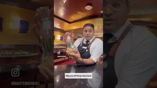 Thumbnail: PEAR 🍐 INSIDE A SPIRIT BOTTLE #barmen #bartenderslife #cocktail #bartenderslife