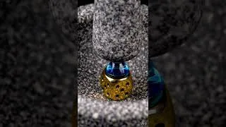 Thumbnail: (4k) [ASMR) Gold Dice Mixing with a Clear Blue Cone Gem
