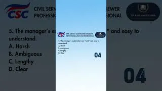 Thumbnail: 3RDEDITION SET 1 VERBAL ABILITY(5) #shorts #csereviewer #verbalability