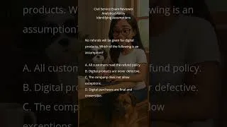 Thumbnail: Identifying Assumptions ⎸ Analytical Ability ⎹ Civil Service Exam Revlewer